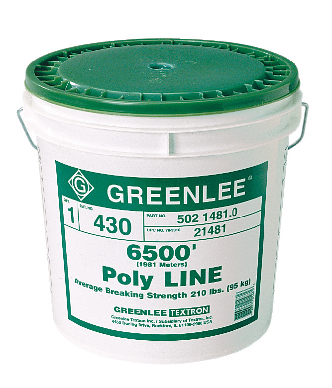 thumbnail image 2 of Greenlee Textron 430-500 Poly Twine Fish Pull Line 500' 210LB Strength 2 of 12